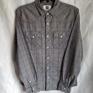 Levi's Plaid Checkered Long Sleeve Snap Button Down